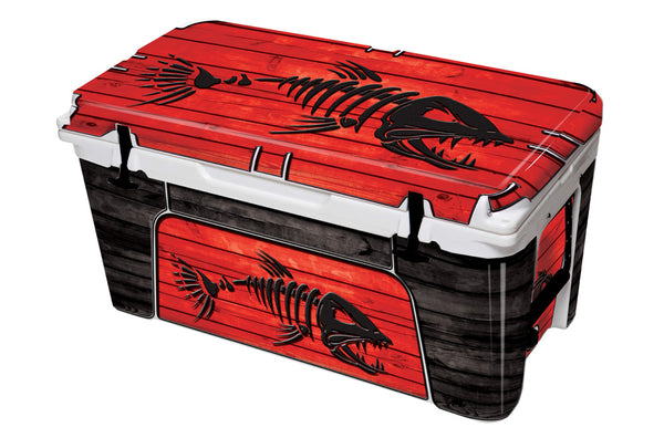 Vinyl Cooler Wrap fits YETI GoBox 60, Decal Skin Sticker LID - USA Flag  Color