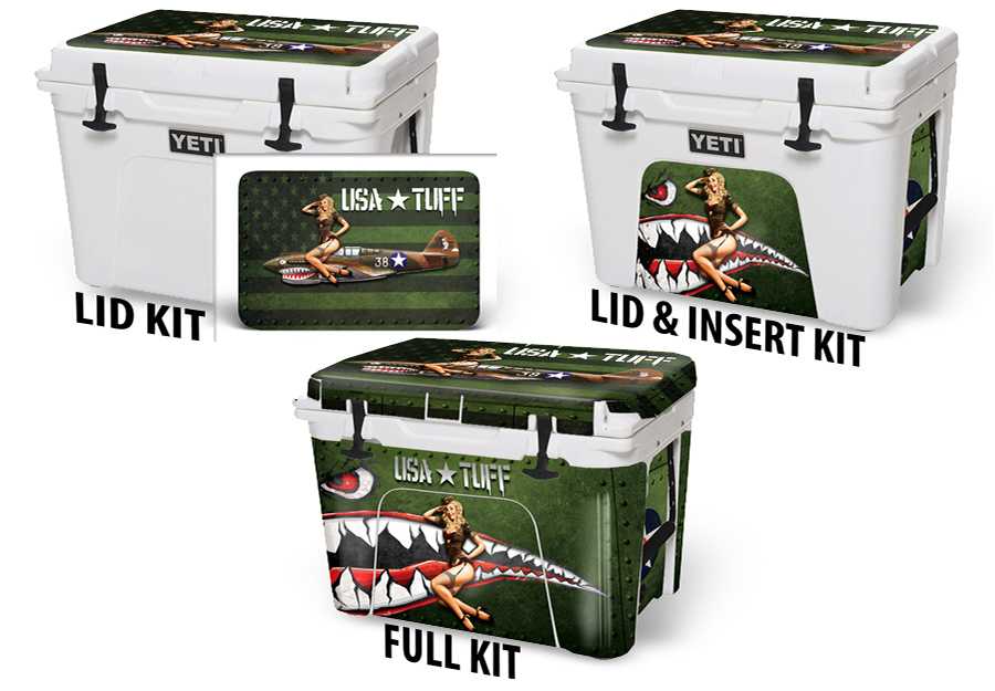 USATuff Vinyl Cooler Wrap Skin for YETI Coolers - Pin Up