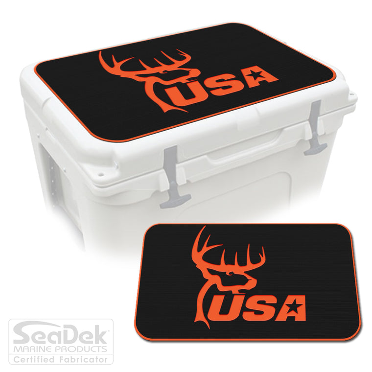 SeaDek Cooler Pad Marine EVA Mat by USATuff Fits YETI RTIC ORCA Ozark Trail Traction Non-Slip Seat Pad