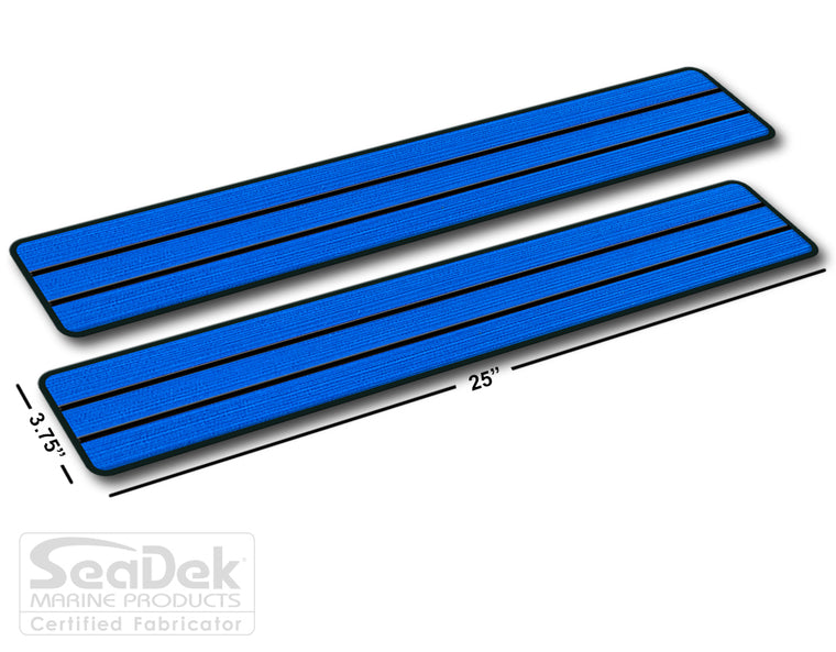 SeaDek traction pads for boats, trailers, RV steps - non-slip, dual-layer, 6mm brushed texture, stick-on adhesive.