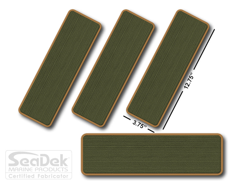 SeaDek traction pads for boats, trailers, RV steps - non-slip, dual-layer, 6mm brushed texture, stick-on adhesive.