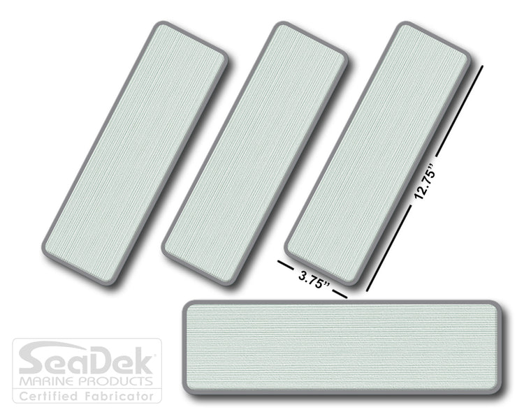 SeaDek traction pads for boats, trailers, RV steps - non-slip, dual-layer, 6mm brushed texture, stick-on adhesive.