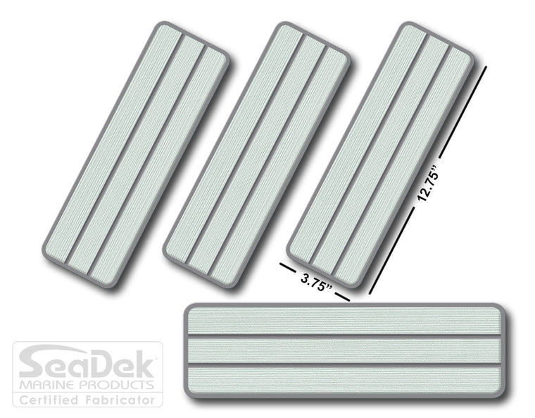 SeaDek traction pads for boats, trailers, RV steps - non-slip, dual-layer, 6mm brushed texture, stick-on adhesive.