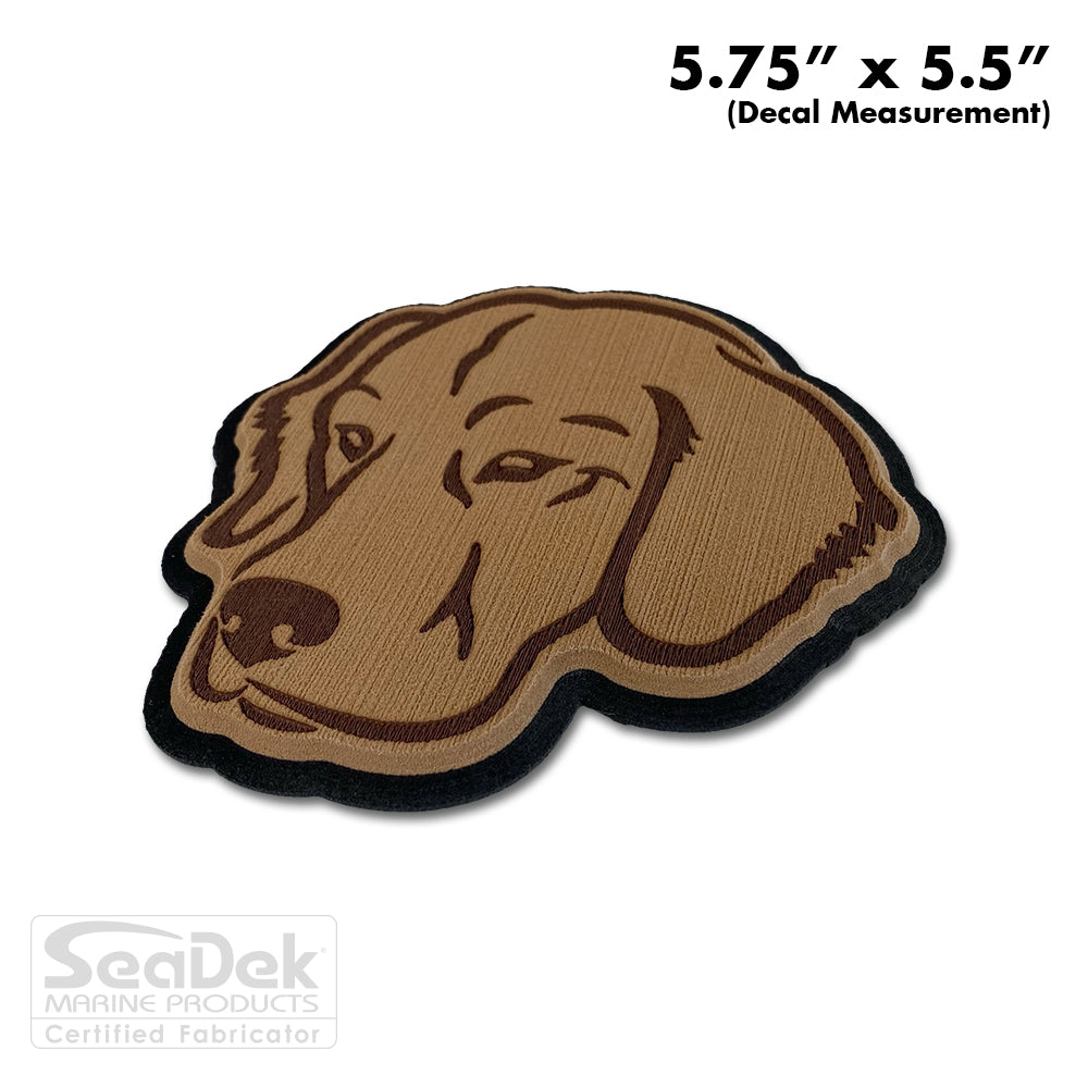 Golden retriever window clearance decal