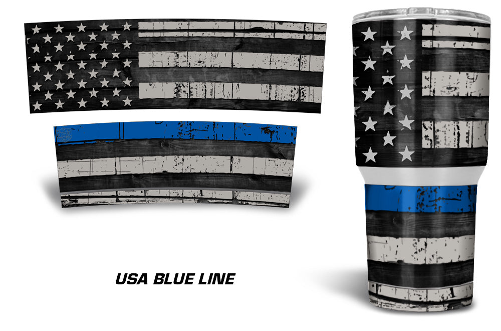 USATuff®YETI Tumbler Cup Custom Wrap Skin Kit Fits RTIC YETI