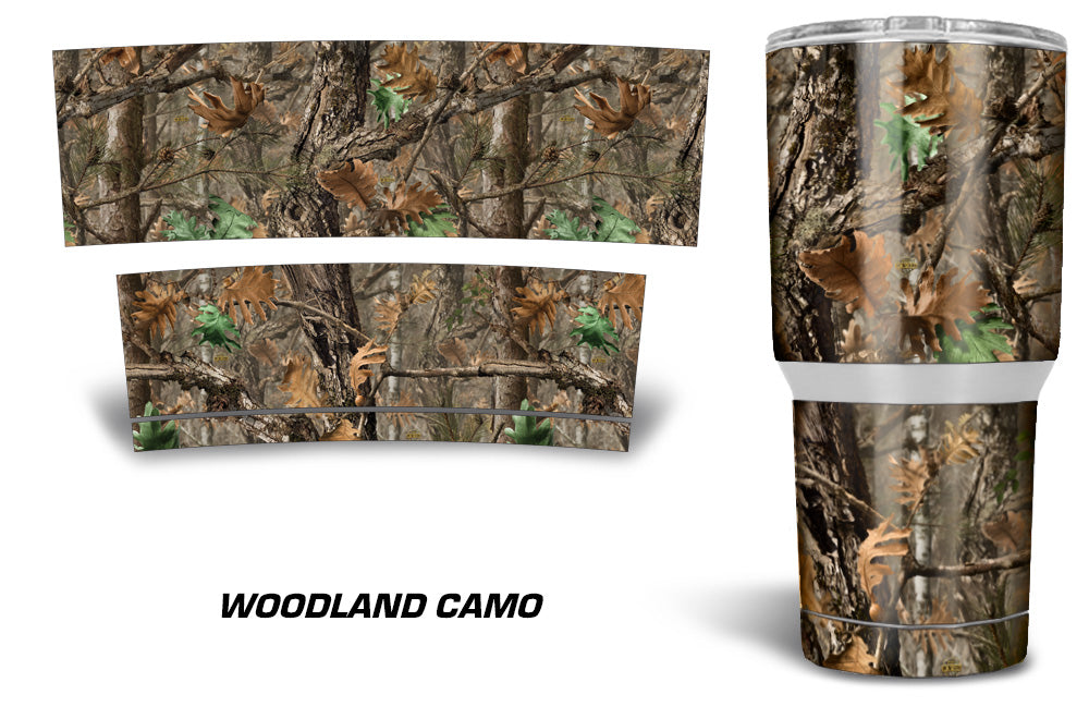  Skin Decal Wrap for Yeti Tumbler Rambler 30 oz Camouflage Green  (Tumbler NOT Included)
